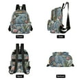 thumbnail image 4 of FORMRS Mini Backpack Purse for Women Quilted Travel Daypack Casual Shoulder Bag, Sea Plants Pattern, 4 of 7