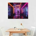 thumbnail image 2 of Nawypu Vaporwave Poster Synthwave Wall Art Futuristic 80s Retro Game Room Decor Poster Decorative Painting Canvas Wall Art Living Room Posters Bedroom Painting, 2 of 4