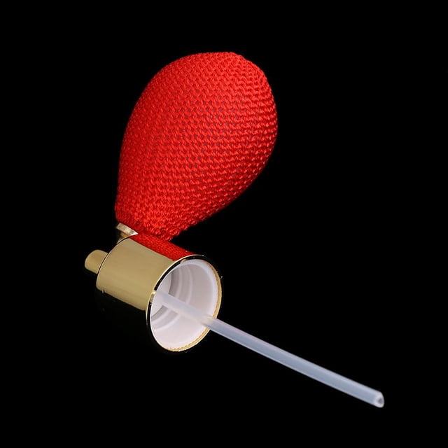 Atomizador de spray corto CUTICAT perfume de cristal con tapa dorada 18 mm para mujer rojo
