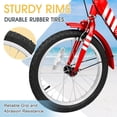 thumbnail image 2 of Lilypelle 16 inch Tricycle Kids Trikes for Beginner Riders, Single Speed 3 Wheel Bikes for Boys Girls, Low Step Through Three-Wheeled Bicycles with Rear Basket, 2 of 9