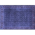 thumbnail image 1 of Ahgly Company Machine Washable Indoor Rectangle Persian Blue Traditional Area Rugs, 8' x 12', 1 of 4