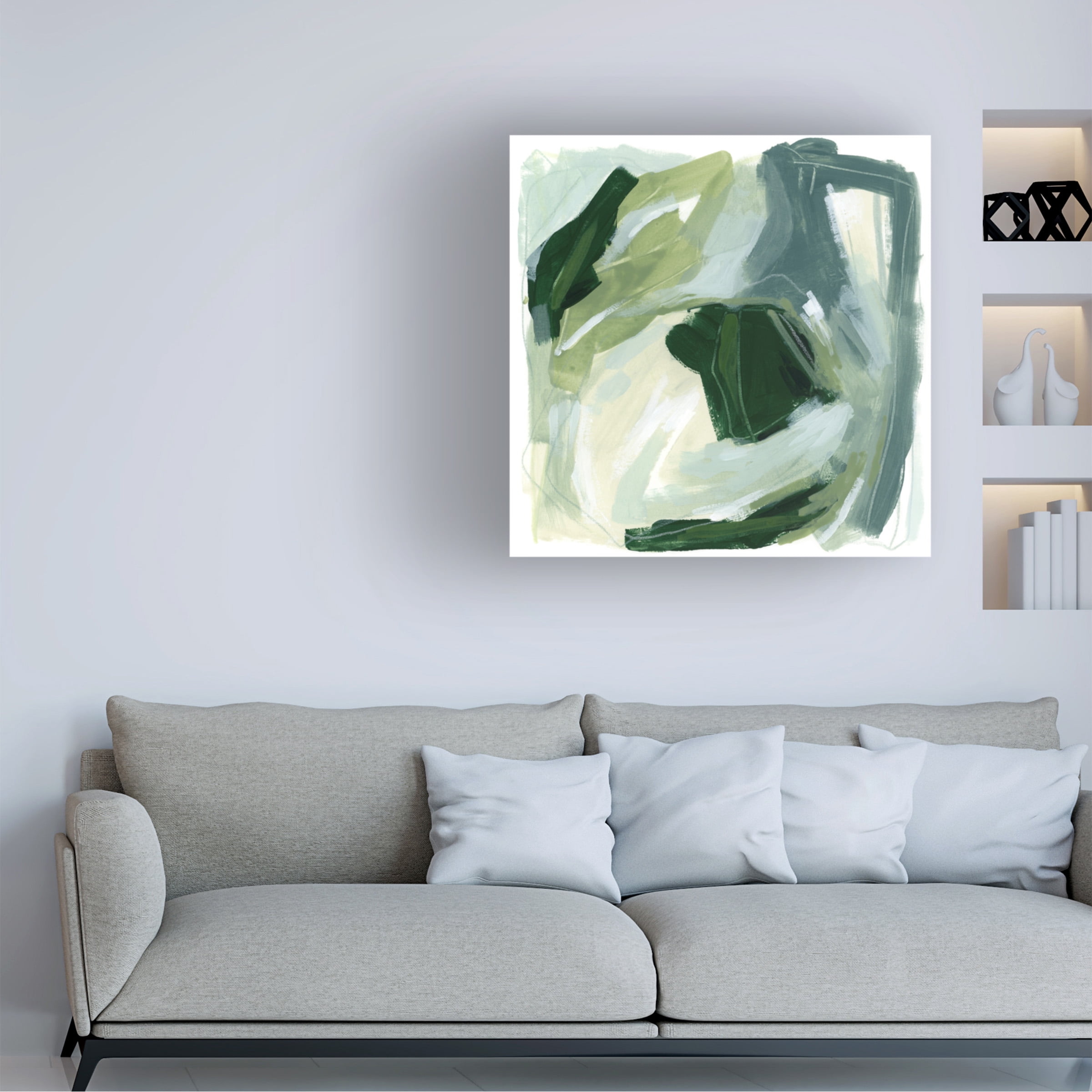 June Erica Vess 'Emerald Spin I' Canvas Art