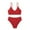 Red, variant on Odeerbi 8-15 Years Kids Girls Summer Beach String Bikini Swimsuit Hawaiian Beachwear Solid Color Bathing Suit Two Piece Swimwear Set