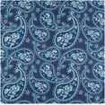 thumbnail image 6 of GZHJMY Chic Ethnic Paisley Floral Pattern Cloth Napkins, 4 Pack 20 x 20 Inch Soft Polyester Reusable Dinner Napkin for Family Gatherings, Banquet, Cocktail, Parties(Blue), 6 of 6