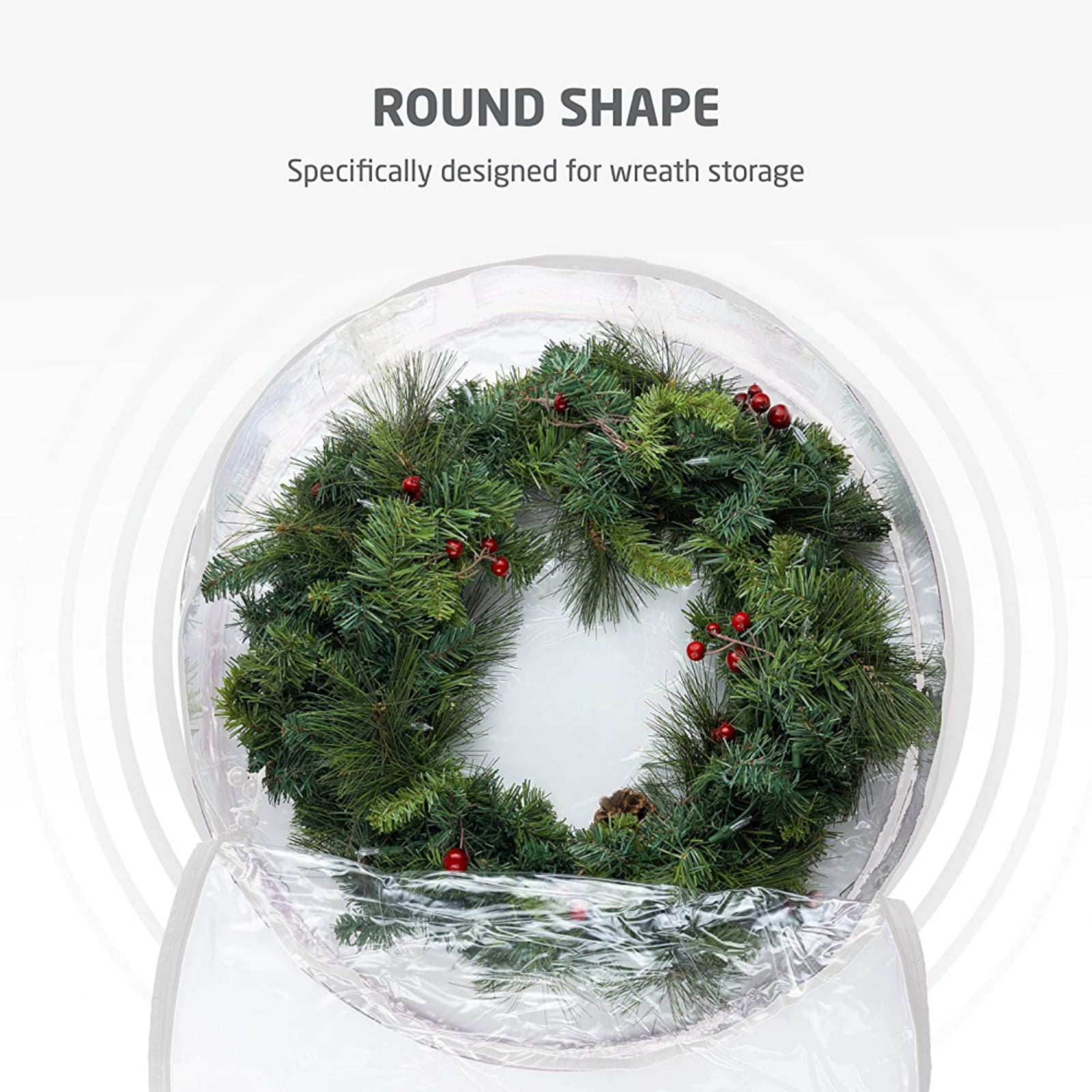 Rubbermaid 30 WREATH STORAGE BAG Portable With Zipper and Handle • NEW