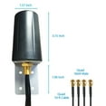 thumbnail image 2 of Omni Directional Low-Profile 5g 4g Lte 4x4 Mimo Antenna for Cabinet, Vending Machines with 10 ft Coax, 600-6000MHz Reception Range, 2 of 6