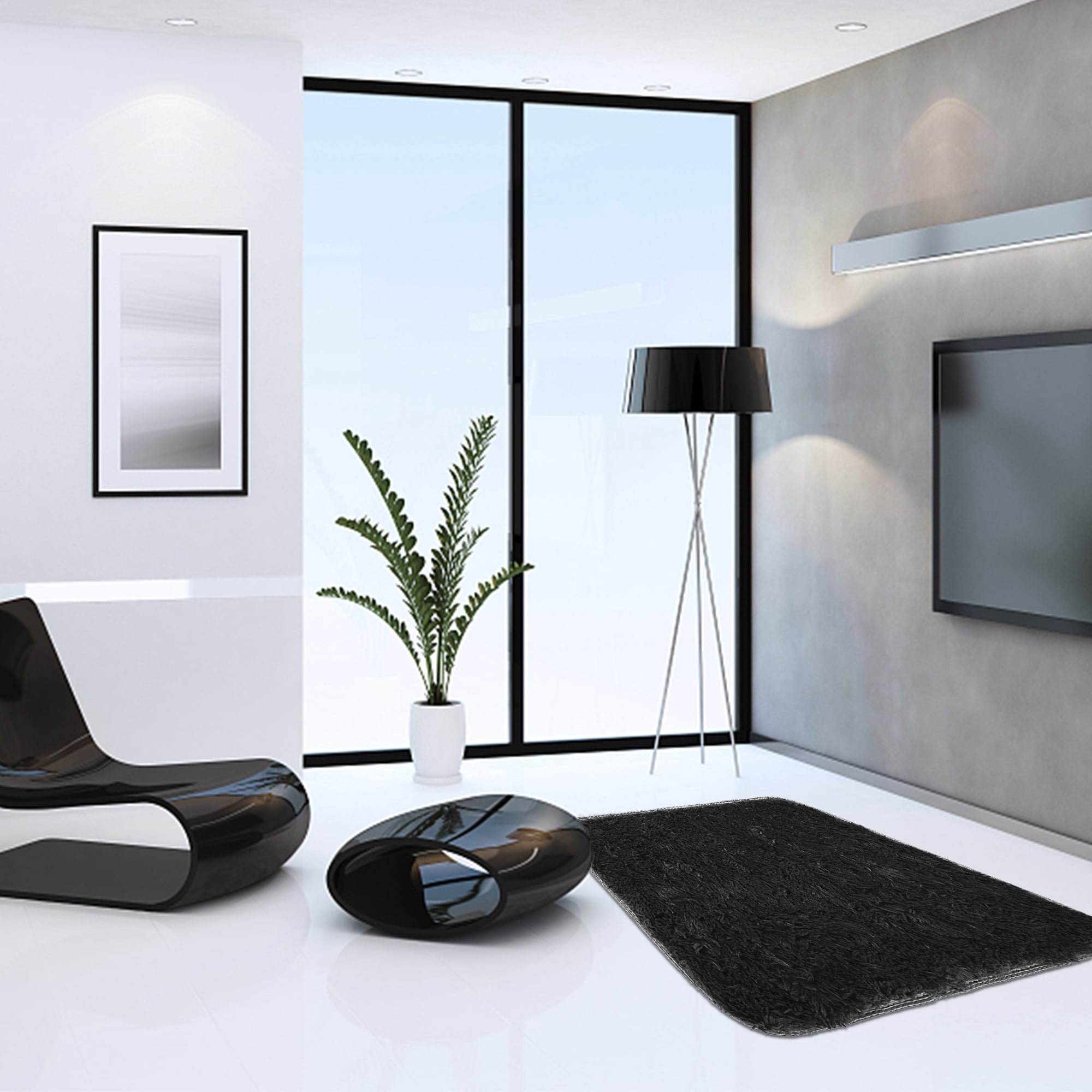 Rectangular Rugs Area Carpets Living Room Area Rug Fluffy Area Rug with