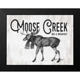 thumbnail image 2 of Lettered And Lined 24x19 Black Modern Framed Museum Art Print Titled - Moose Creek, 2 of 5