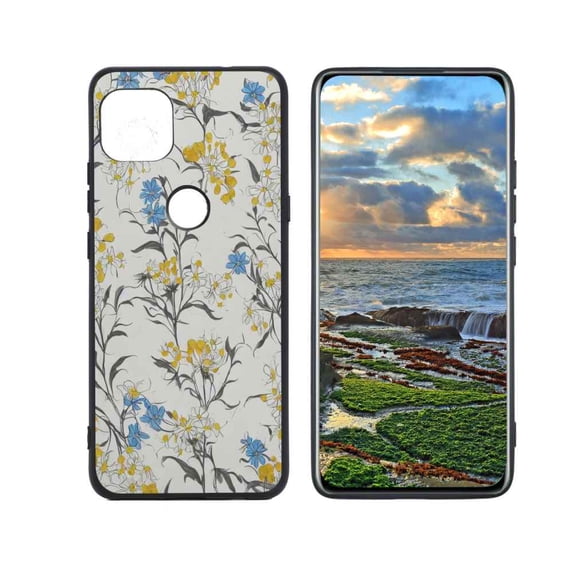 Compatible with Motorola G 5G Phone Case, Flowers-23 Case Men Women, Flexible Silicone Shockproof Case for Motorola G 5G