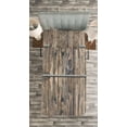 thumbnail image 3 of Ambesonne Rustic Quilted Bedspread Set 2 Pcs, Long Farmhouse Planks, Twin Size, Brown and Grey, 3 of 3