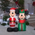 thumbnail image 2 of Inflable navideño Gemmy Santa Mickey y Minnie 1,2 m de altura, 2 of 2