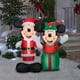 thumbnail image 2 of Inflable navideño Gemmy Santa Mickey y Minnie 1,2 m de altura, 2 of 2