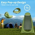 thumbnail image 5 of Pop Up Privacy Tent Shower Tent Portable Qutdoor Camping Bathroom Toilet Tent Changeing Dressing Room Privacy Shelters Room For Hiking And Beach Sun $helterPicnic Fishing, 5 of 9