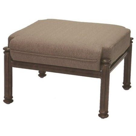 Darlee Santa Barbara Patio Ottoman with Sesame Cushion (Set of 2)