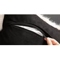 thumbnail image 2 of Fennco Styles Zebra Stripe Faux Fur Animal Design Decorative Throw Pillow Cover 18" W x 18" L – Grey Plush Cushion Case for Couch, Bedroom, Living Room and Office Décor, 2 of 6