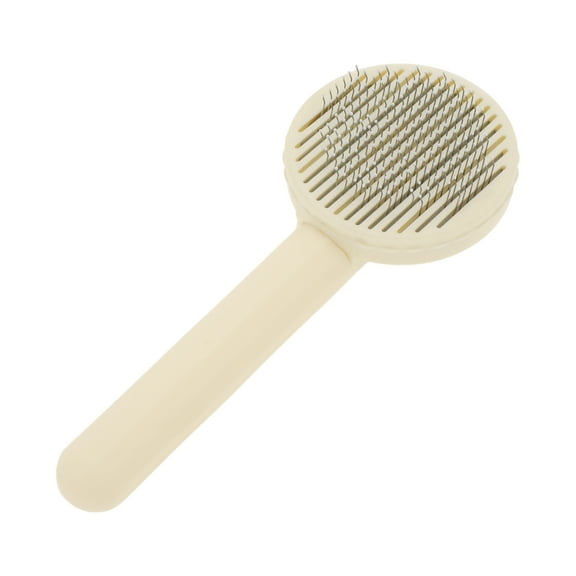 Unique Bargains 1 Pc Durable Pet Grooming Brush for Dog for Cat 7.87"x3.07"x2.09" Beige