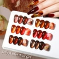 thumbnail image 4 of Amber Jelly Crystal Gel Nail Polish, Jelly Gel Nail Polish, Soak Off UV Light Cure Gel Polish, Crystal Transparent Series Sheer Gel Varnish Curing Requires Soak off Home Salon French Manicure (#06), 4 of 9
