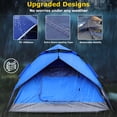 thumbnail image 6 of Camping Tents 4 Person Instant Pop Up Tent for Camping Waterproof Cabin Tents for Camp Easy Set up 2 in 1 Family Dome Tent with Rainfly Sun Shelter for Hiking & Traveling & Beach, 6 of 10