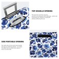thumbnail image 5 of Lsque Blue Roses Printed Luggage Cover, Travel Luggage Protector,Scratch and Dirt Resistant, Fits 18-32 Inch Luggage - Large, 5 of 9