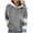 1Gray, variant on PuLe Hoodies Women's Long sleeves Color Block Hoodie Tops Cute Casual Drawstring Loose Lightweight Tunic Pullover
