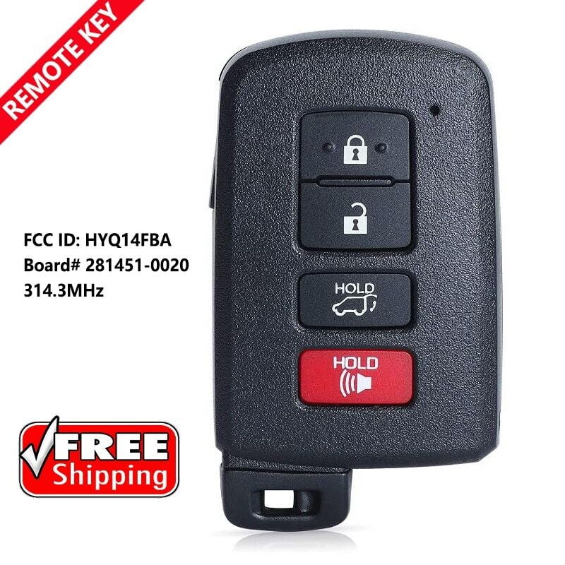 Remote Fob for Toyota RAV4 2013-2018 Prox Smart Key HYQ14FBA 281451