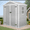 6*4 Light Gray, variant on 6×4.4ft shed & Outdoor Storage, Enyopro All-Weather Storage Outdoor Sheds with Floor, Large Tool Plastic Resin shed with Double Lockable Door, Bike Storage Building with Window for Garden Lawn Patio