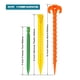 thumbnail image 4 of Estacas de plástico Hikemax en espiral para tiendas de campaña, 15 unidades, 25 cm, resistentes, 4 of 6