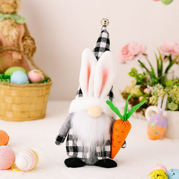 Easter Bunny, Easter Bunny White Beard Old Man Doll Decoration, Easter Decor(A)