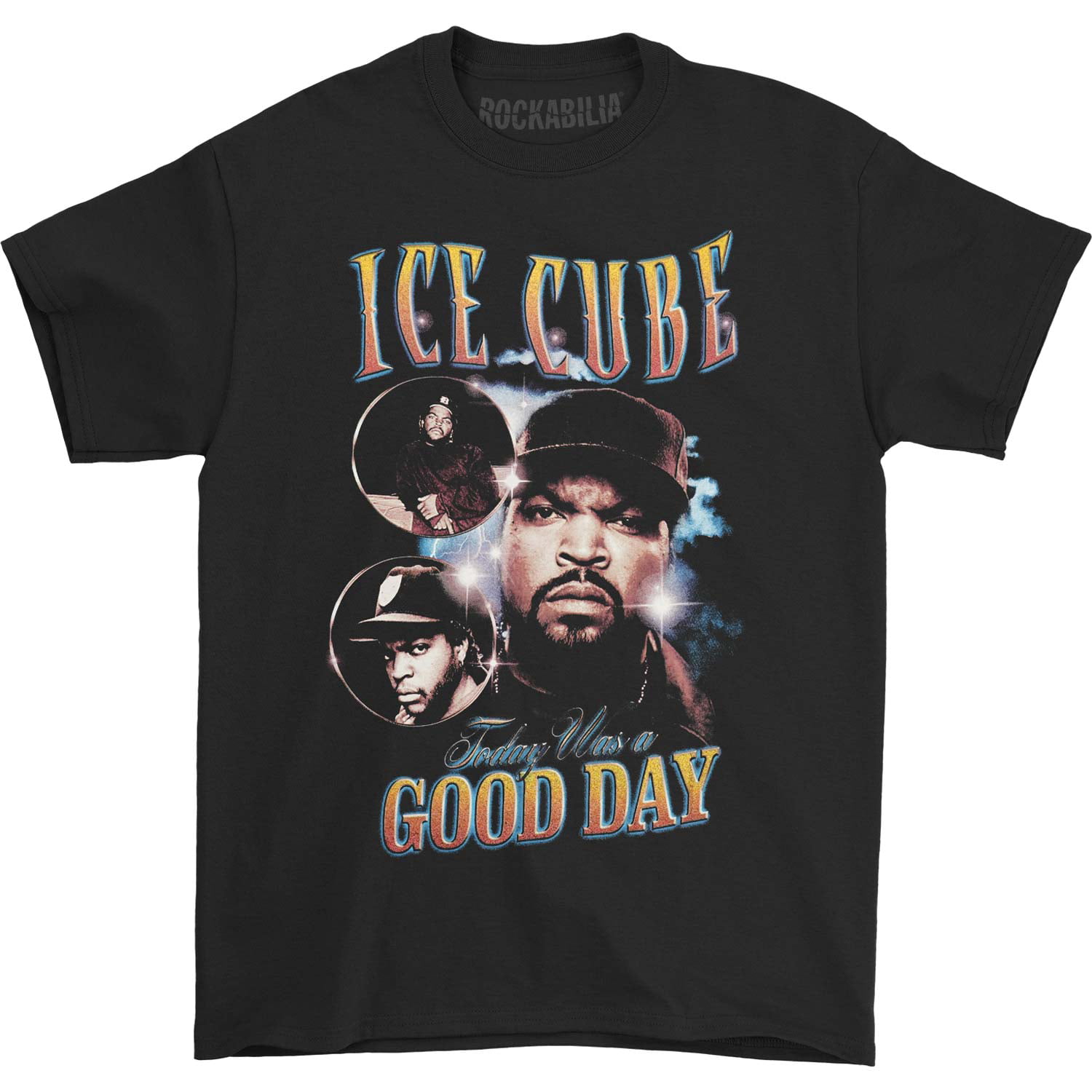 Ice Cube - Ice Cube Men's Good Day Photo Collage T-shirt Black ...