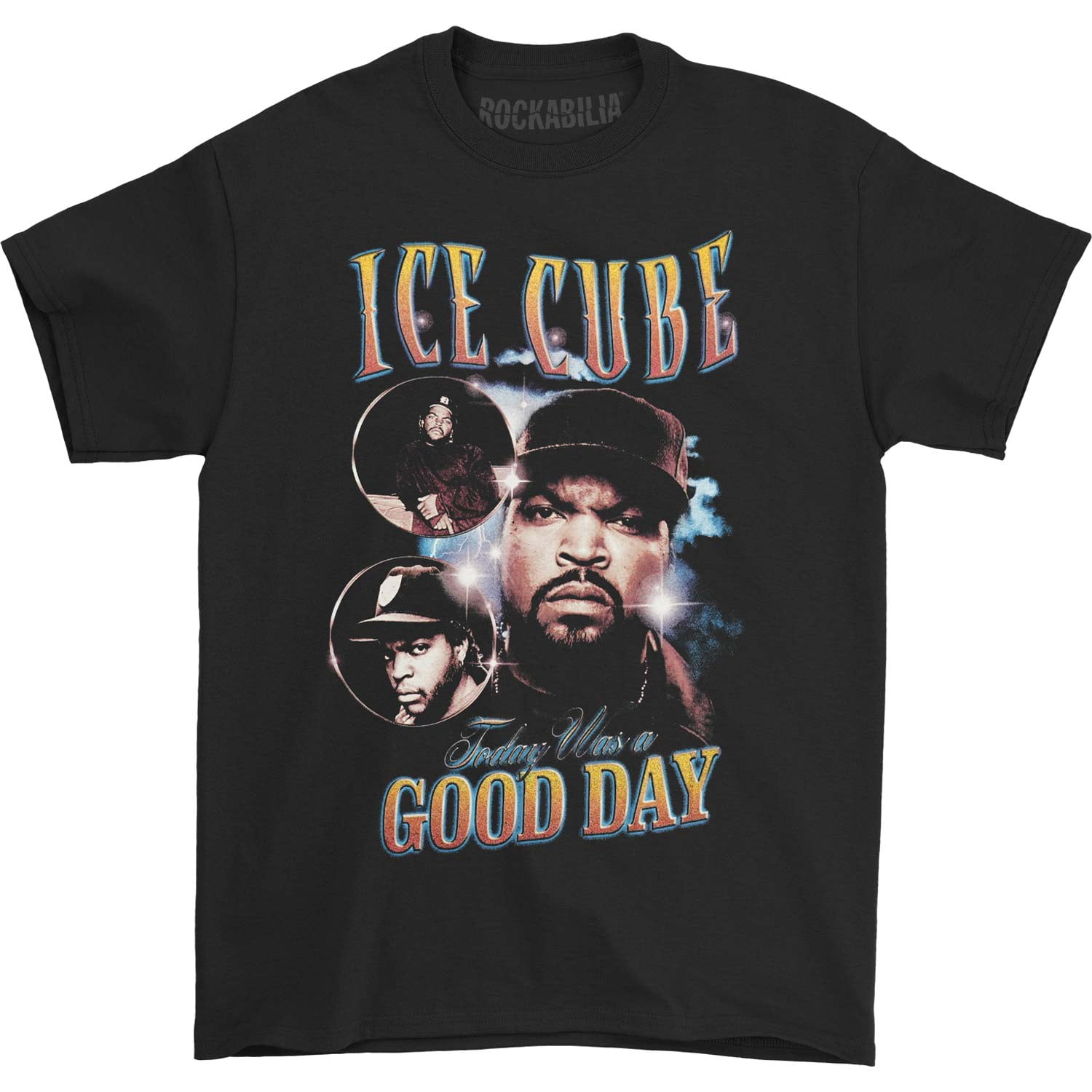 Ice Cube - Ice Cube Men's Good Day Photo Collage T-shirt Black 