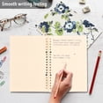 thumbnail image 4 of FORMRS 1-Subject Spiral Notebook 8" x 5" College Ruled 60 Refillable Sheet A5 Hard Cover, 2 Pack, Light Floral Pattern, 4 of 7