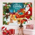thumbnail image 1 of Christmas Background Cloth Holiday Party Event Decoration Tapestry Cloth Christmas Greetings Decoration Poster, 1 of 6