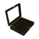 thumbnail image 1 of Caja de almacenamiento de collares, caja de almacenamiento de joyería de mesa con múltiples ganchos, caja para presentación de joyería con cerradura Negro S, 1 of 9