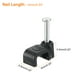 thumbnail image 2 of Clips de Cable con Clavo de Acero, Paquete de 100, Clips de Cable de Plástico de 6mm/0.24", Clips de Cable Ethernet con Clavo, 2 of 6