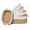 Khaki, variant on ZWHong 5-Piece Small Woven Basket Set, Natural Cotton Rope Storage Bins with Handles, Organizing Baskets for Bathroom, Nursery, Shelves, Gifts, (White)