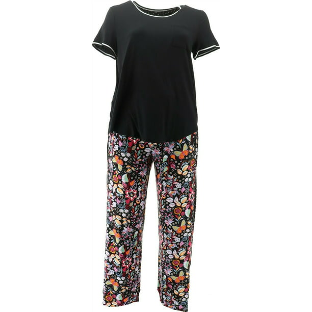 ClimateRight by Cuddl Duds - Cuddl Duds Tall Cool Airy Print Pajama Set ...