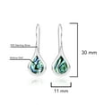 thumbnail image 5 of Chic Teardrop w/ Abalone Shell Inlay Sterling Silver Dangle Earring, 5 of 6