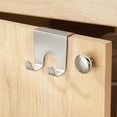 thumbnail image 3 of InterDesign Forma Over the Cabinet Hook - Brushed Stainless Steel - Easy Installation, 3 of 6