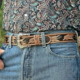 thumbnail image 6 of Western Leather Belt for Men Cowboy Rodeo Belt Handmade Tooled Embossed Belt Removable Buckle 1.5” Wide, 6 of 7