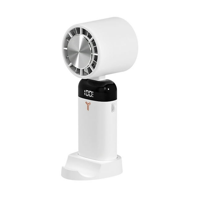 Injueey Mini ventilador de refrigeración de verano para interiores y exteriores, máquina de soplado de viento silencioso para adultos, Electrodomésticos Blanco