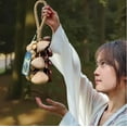thumbnail image 5 of Handmade Natural Wind Chimes, String of Bells with Wooden Beads, Soothing Sound for Meditation Yoga Relaxation, Outdoor Garden Patio Balcony Decor, Zen Wind Chime Musical Instrument, 5 of 5