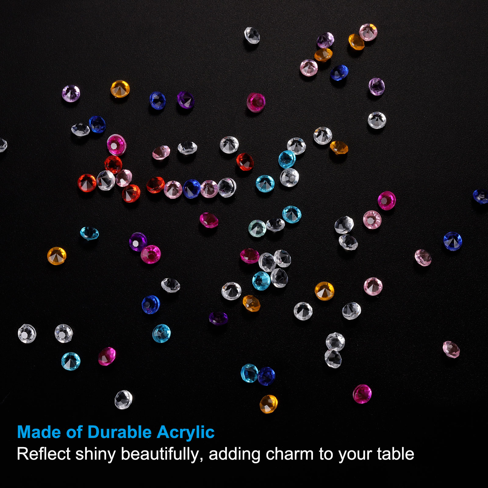 Unique Bargains 5000 Pieces Diamond Crystal 4.5mm Acrylic Wedding Diamonds