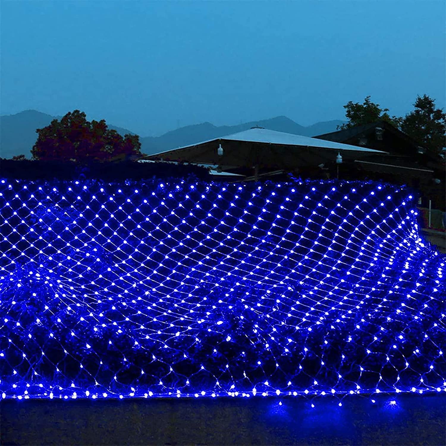 MAMOWEAR Fairy Net Lights Outdoor 10ft x 6.5ft Plug-in 8 Modes LED Light Ropes & Strings (200 Pack)