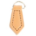 thumbnail image 5 of 20pcs Rhombus Genuine Leather Zipper Pull Handcraft Zipper Tags Zipper Head Replacement for Handbags Suitcases Luggage Maize Yellow Gold D Ring, 5 of 5