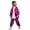 Dark Purple, variant on Boy Outfits Unisex Kids Color Block Street Retro Track Hop Dance Boys' Clothing Sets