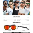 thumbnail image 6 of KALIYADI Polarized Sunglasses for Men and Women,Mens Classic Square Sun Glasses with UV Protection for Driving Fishing Golf(3 Pairs), 6 of 8
