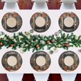 thumbnail image 7 of Ryvnso Christmas Snowman Gifts Round Plate Mats Dining Table Placemat Set of 4 for Holiday Decoration, 7 of 7