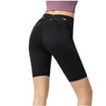 thumbnail image 2 of cfhntfmh Yoga Shorts for Women Seamless Skinny Back Cross High Waist Athletic Shorts for Fitness Workout Activewear, 2 of 4