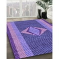 thumbnail image 3 of Ahgly Company Machine Washable Indoor Rectangle Transitional Purple Amethyst Purple Area Rugs, 5' x 8', 3 of 7