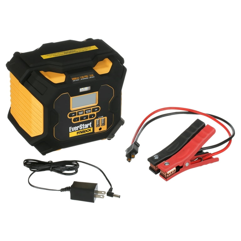 EverStart Maxx 1000 Peak Amp Jump Starter With 120 PSI, 57 OFF